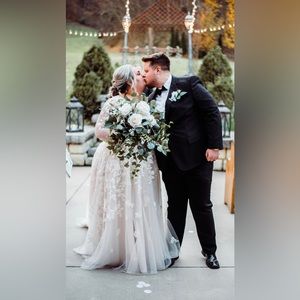 Wedding dress, size 24, white.